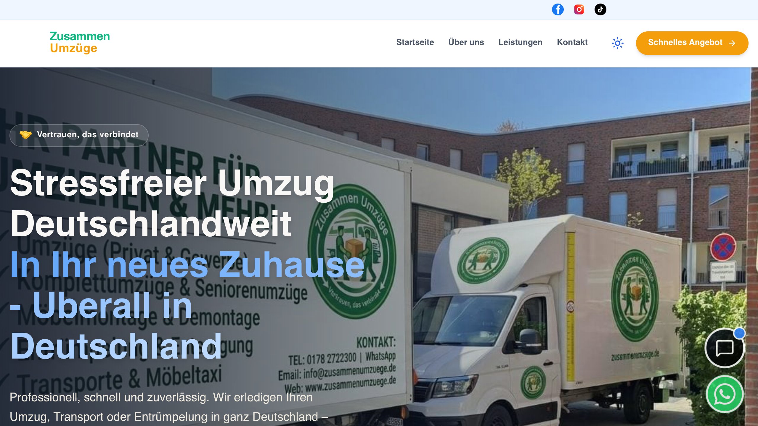 Zusammen Umzüge